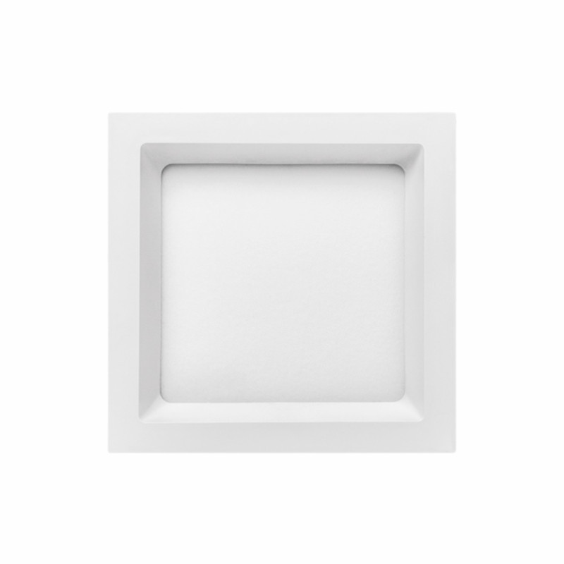 Painel de led de embutir recuado 12W 3000k - Branco