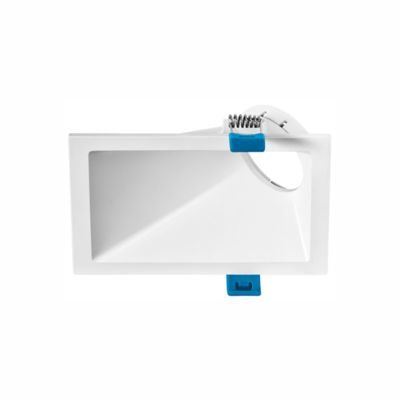 EMBUTIDO RECUADO ANGULAR SQUARE ANGLE 40º MR16 - BRANCO