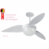 Ventilador Aliseu Chapado BRANCO com CONTROLE DE PAREDE